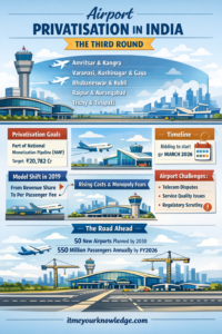 Which airports are undergoing privatisation?